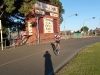 Pushing hard around the Oval